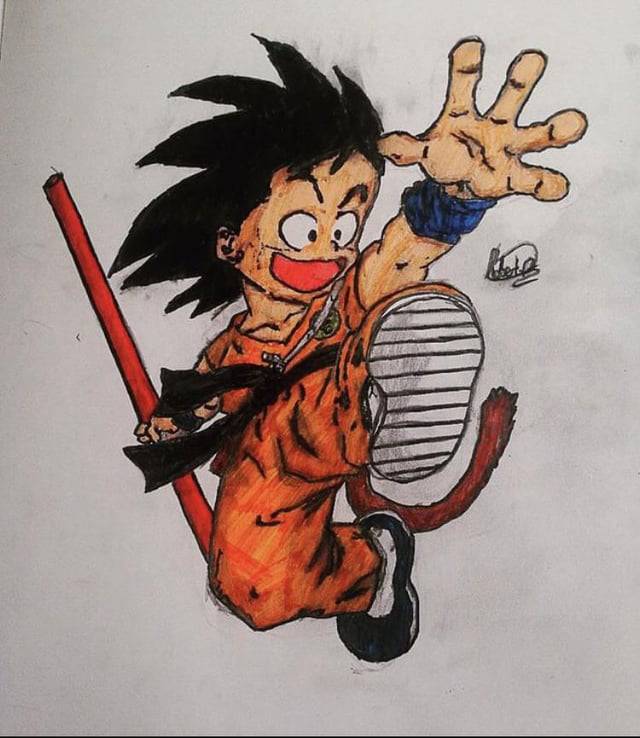 Anime Drawing Goku Easy