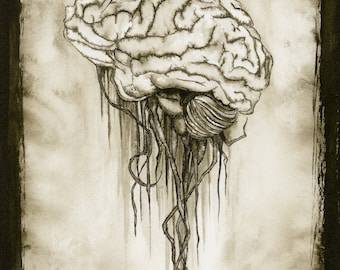 Brain Cartoon Sketch