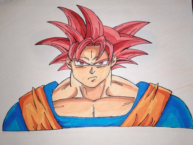 Cartoon Drawing Goku