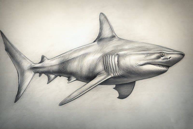 Cartoon Drawing Of Shark