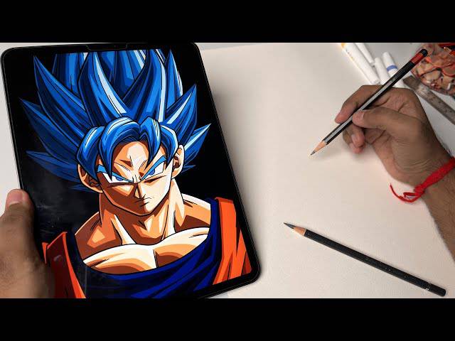 Drawing Dragon Ball Z Goku Ultra Instinct