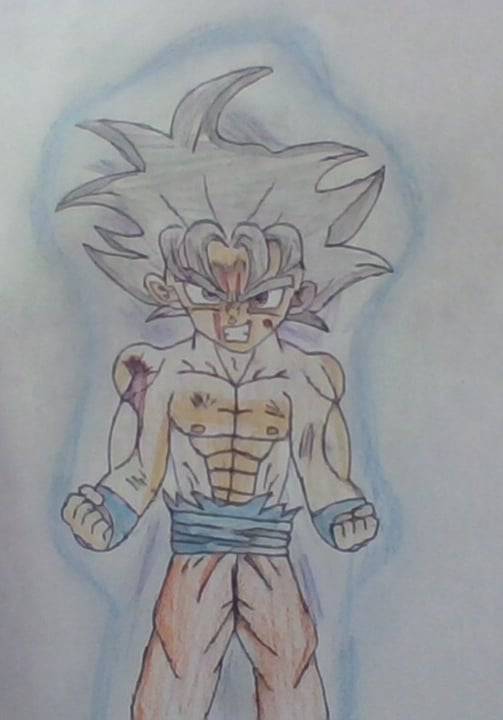 Drawing Goku Ssj God