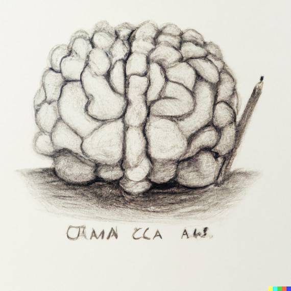 Easy Brain Drawing With Labels