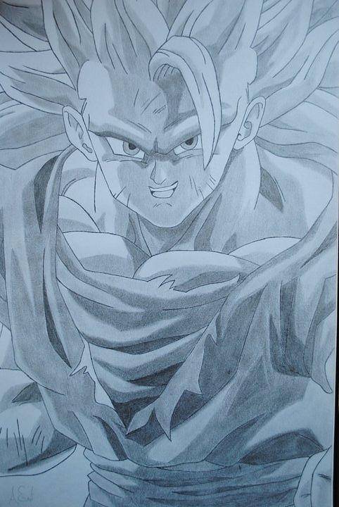 God Goku Drawing