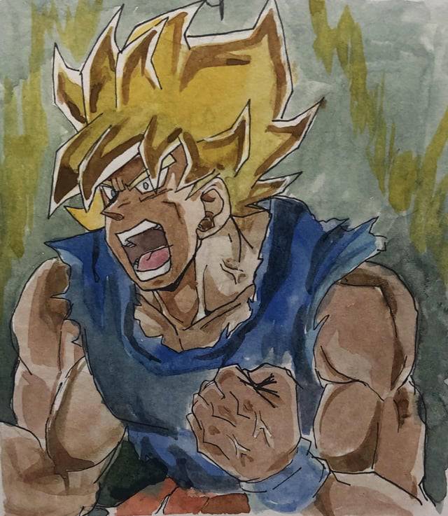 Goku Drawing And Vegeta