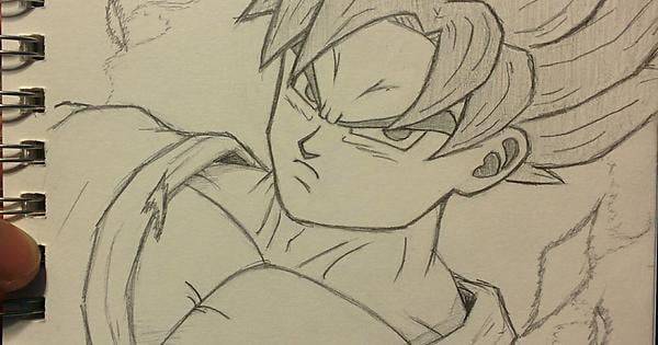 Goku Drawing Half Face