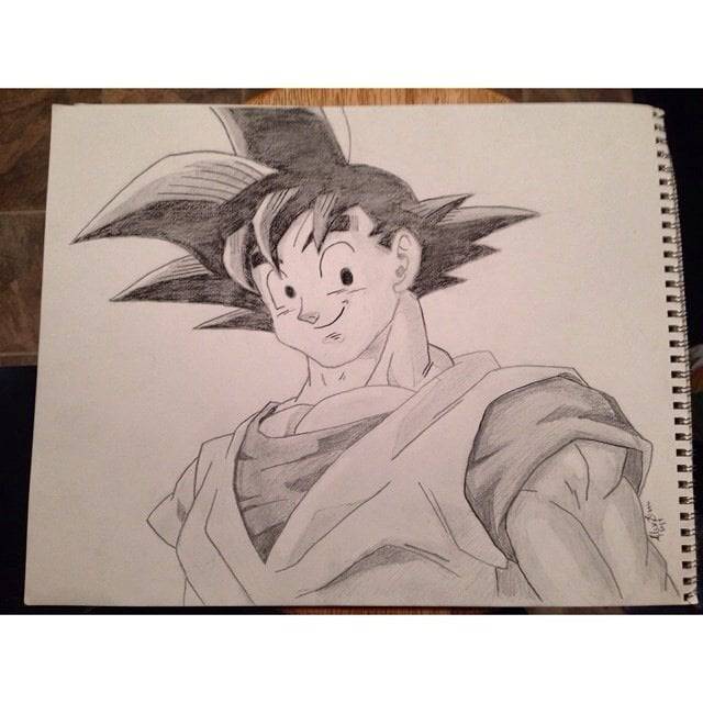 Goku Head Drawing