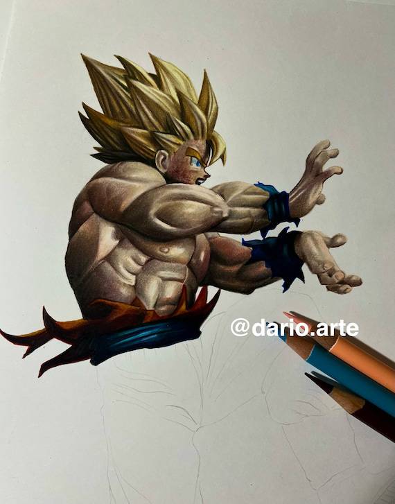 Goku Super Saiyan Blue Drawing