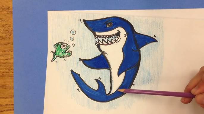 Megalodon Easy Drawing